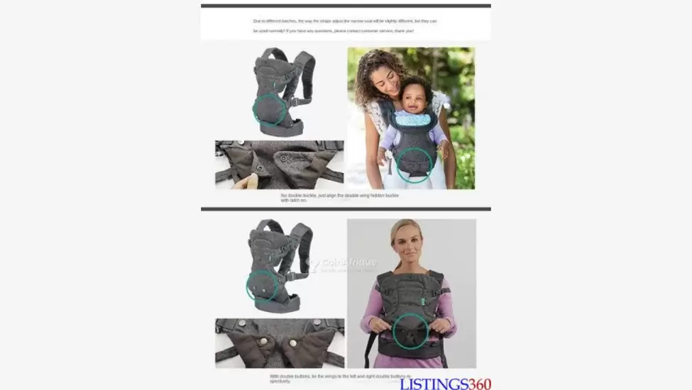 Porte bébé ergonomique 0 à 36 mois